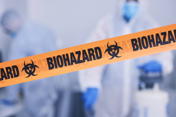 Professional Biohazard Cleanup technician working in Driftwood, TX